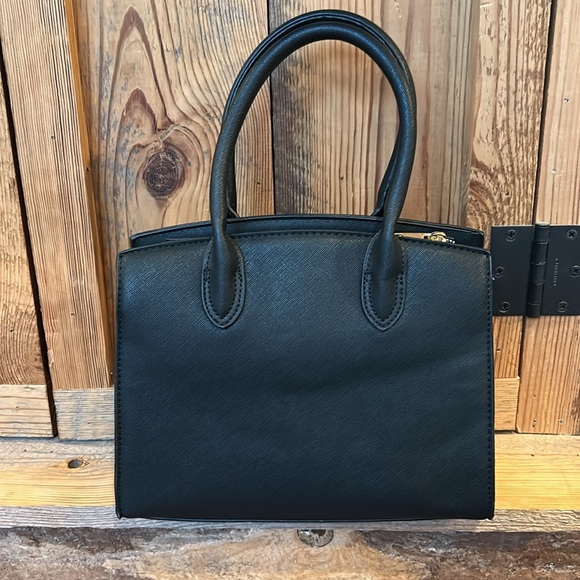 Women’s handbag black and leopard print - Picture 2 of 4